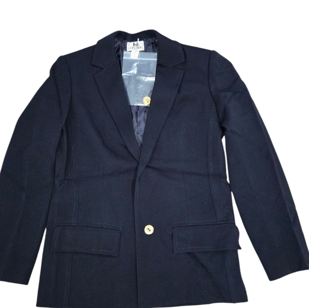Celine Blue Blazer Suit Jacket